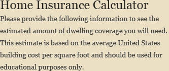 Home Insurance Calculator
